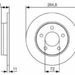 Диск тормозной BOSCH