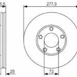 Диск тормозной BOSCH