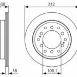Диск тормозной задний BOSCH