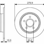 Диск тормозной BOSCH