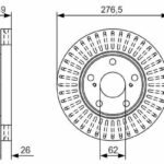 Диск тормозной BOSCH