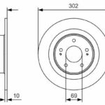 Диск тормозной BOSCH