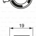 Лампа галогеновая головного света H8 PGJ19-1 ECO 12V 35W картон 1шт BOSCH