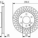 Диск тормозной BOSCH