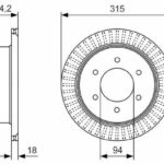Диск тормозной BOSCH