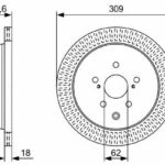 Диск тормозной BOSCH