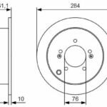 Диск тормозной задний BOSCH