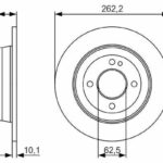 Диск тормозной BOSCH