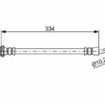 Шланг тормозной передний правый BOSCH