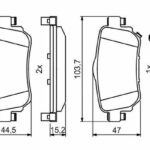 Колодки тормозные дисковые зад BOSCH