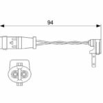 Датчик износа тормозных колодок пер BOSCH 1987474553