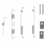 Комплект монтажный барабанных тормозных колодок BOSCH