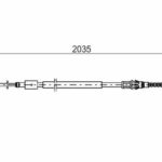 Трос стояночного тормоза BOSCH
