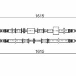 Трос стояночного тормоза BOSCH