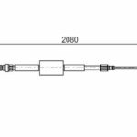 Трос стояночного тормоза BOSCH