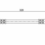 Шланг тормозной передний BOSCH