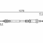 Трос стояночного тормоза BOSCH