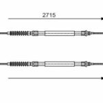 Трос стояночного тормоза BOSCH