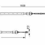 Трос стояночного тормоза BOSCH