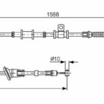 Трос ручного тормоза BOSCH