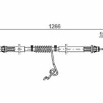 Трос ручного тормоза FORD TRANSIT 1266мм BOSCH
