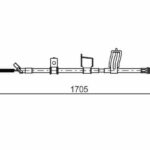 Трос ручного тормоза BOSCH 1987482339