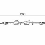Трос ручного тормоза FORD MONDEO/S-MAX 158мм BOSCH