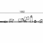 Трос ручного тормоза BOSCH