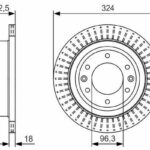Диск тормозной BOSCH