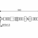 Шланг тормозной передний BOSCH
