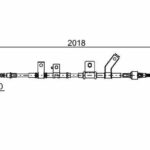 Трос ручного тормоза BOSCH
