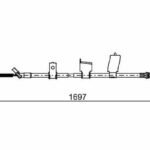 Трос ручного тормоза BOSCH