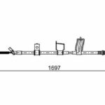 Трос ручного тормоза правый BOSCH