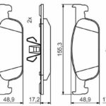 Колодки тормозные дисковые перед BOSCH