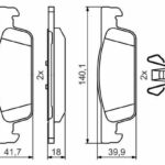 Колодки тормозные дисковые перед BOSCH