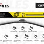 Щетка стеклоочистителя бескаркасная 450мм (9 адаптеров) CWF18M MILES