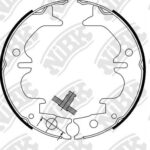 Колодки стояночного тормоза TOYOTA CAMRY 2011 FN0633 NIBK