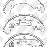 Колодки тормозные барабанные NIBK FN3421