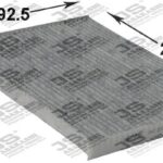 Фильтр салонный угольный  NISSAN DUALIS 2,0 2007 -   NISSAN X-TRAIL 2,0 2008 - 2013 AC207C JS Asakashi