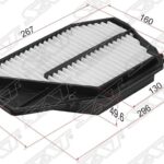 Фильтр воздушный HONDA ODYSSEY RA1-5 95-99/Shuttle RA1,RA3 94-99/ISUZU Aska CJ1 94-02 SAT