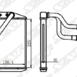 Радиатор отопителя салона FIAT DUCATO/PEUGEOT BOXER/CITROEN JUMPER 06-( без трубок) SAT