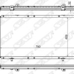 Радиатор FIAT DUCATO/PEUGEOT BOXER/CITROEN JUMPER/RELAY1.9TD/2.0/2.0TD/2.2/2.5TD/2.8TD 94-06 SAT