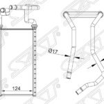Радиатор отопителя салона TOYOTA LAND CRUISER 200/LEXUS LX570 07- SAT