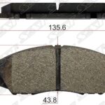 Колодки тормозные дисковые перед SAT