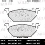 Колодки тормозные передние (без датчика) (Смесь Semi-Metallic) (SKODA FABIA I-II, OCTAVIA (1U_), VW GOLF IV) (TRW GDB1357) E100054 MILES