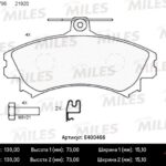 Колодки тормозные передние (без датчика) (Смесь Low-Metallic) MITSUBISHI CARISMA 9805/COLT 08/ VOLVO S40 (TRW GDB1198) E400466 MILES