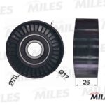 Ролик ремня приводного CHRYSLER/JEEP/MAZDA 2.0/4.2/5.7/6.1 (SKF VKM32243) AG03012 MILES