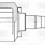 ШРУС для а/м Лада 2123 (внутр. лев.) (шарик.) (GO 447) ECO TRIALLI