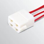 Разъем 1/20580/80 межжгутовой 4-х контактный гнездовой серии 6.3, с проводами 1,0 мм кв. CARGEN