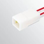 Разъем 1/20605/80 межжгутовой 2-х контактный штыревой серии 6.3, с проводами 1,0 мм кв. CARGEN